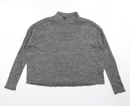 Womens UK Size S Divided Grey Basic T-Shirt