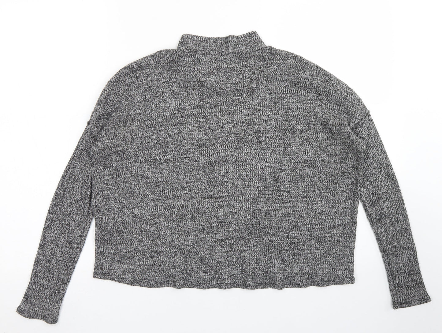 Womens UK Size S Divided Grey Basic T-Shirt
