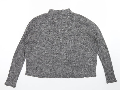 Womens UK Size S Divided Grey Basic T-Shirt