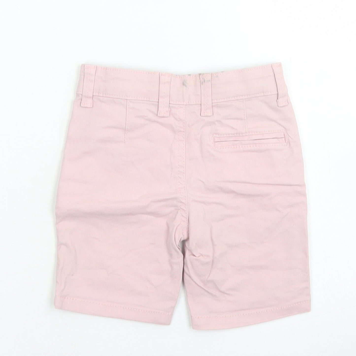 Denim Co Boys Pink  Cotton Capri Trousers Size 18-24 Months  Button