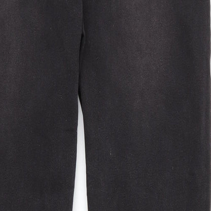 SheIn Womens Black  Cotton Tapered Jeans Size 36 in L29 in Regular Zip