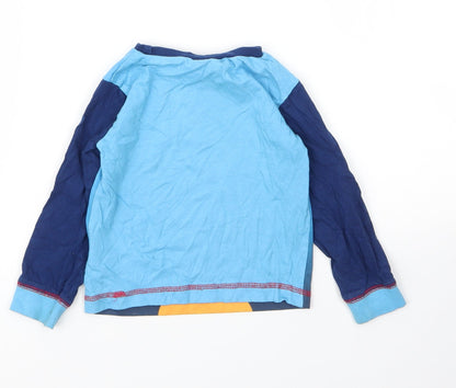 Hey Duggie Boys Blue  Cotton Basic T-Shirt Size 12 Months Round Neck