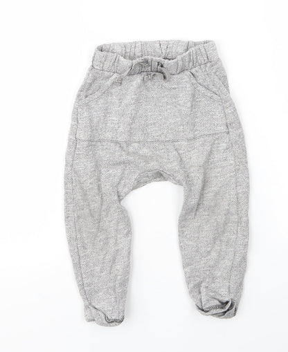 TU Baby Grey  Cotton Capri Leggings Size 12 Months  Drawstring