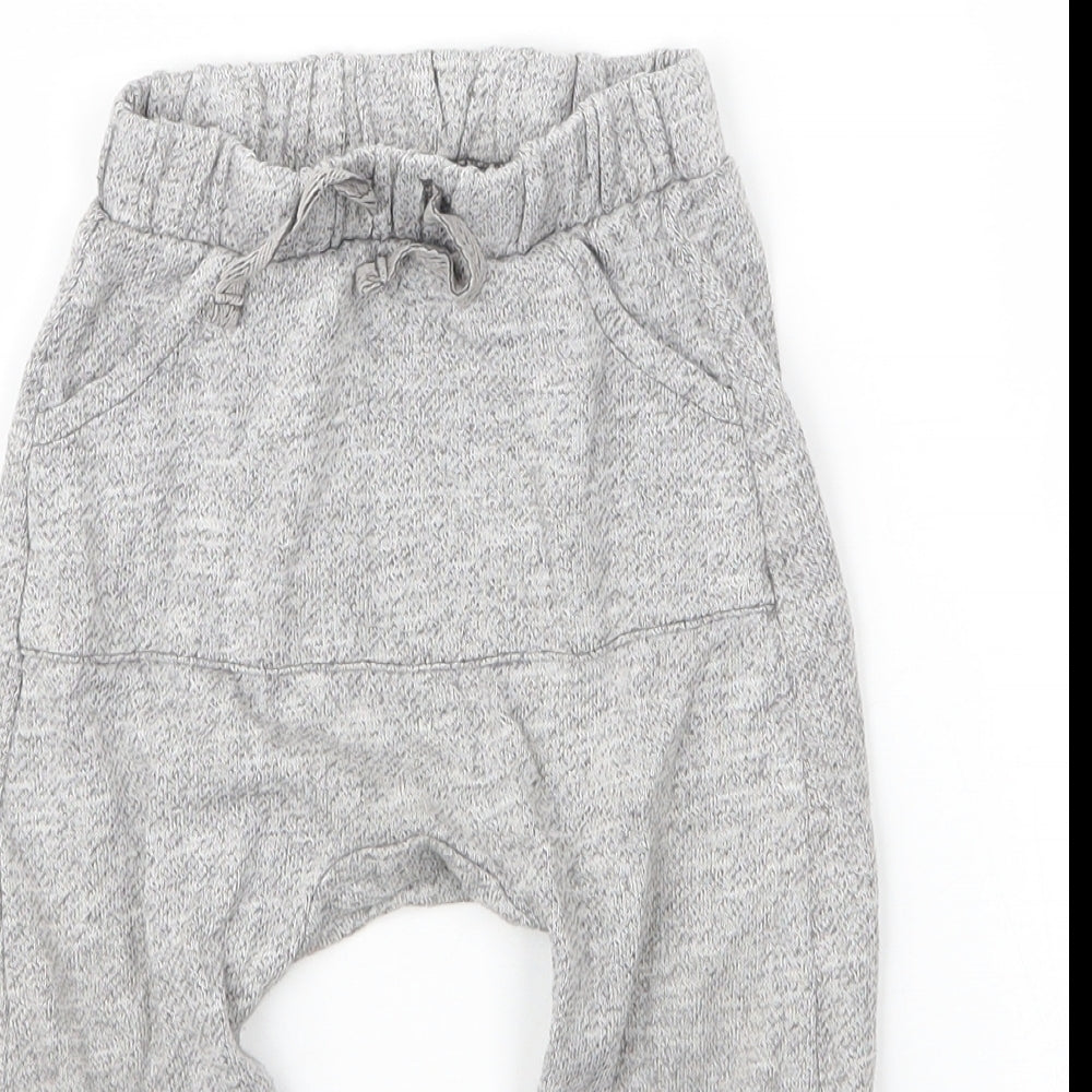 TU Baby Grey  Cotton Capri Leggings Size 12 Months  Drawstring
