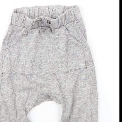 TU Baby Grey  Cotton Capri Leggings Size 12 Months  Drawstring