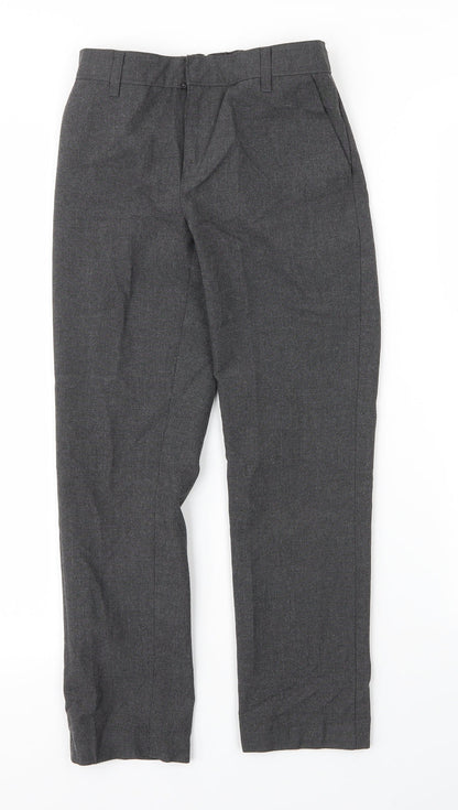 M&S Boys Grey  Viscose Carpenter Trousers Size 10 Years  Regular Zip
