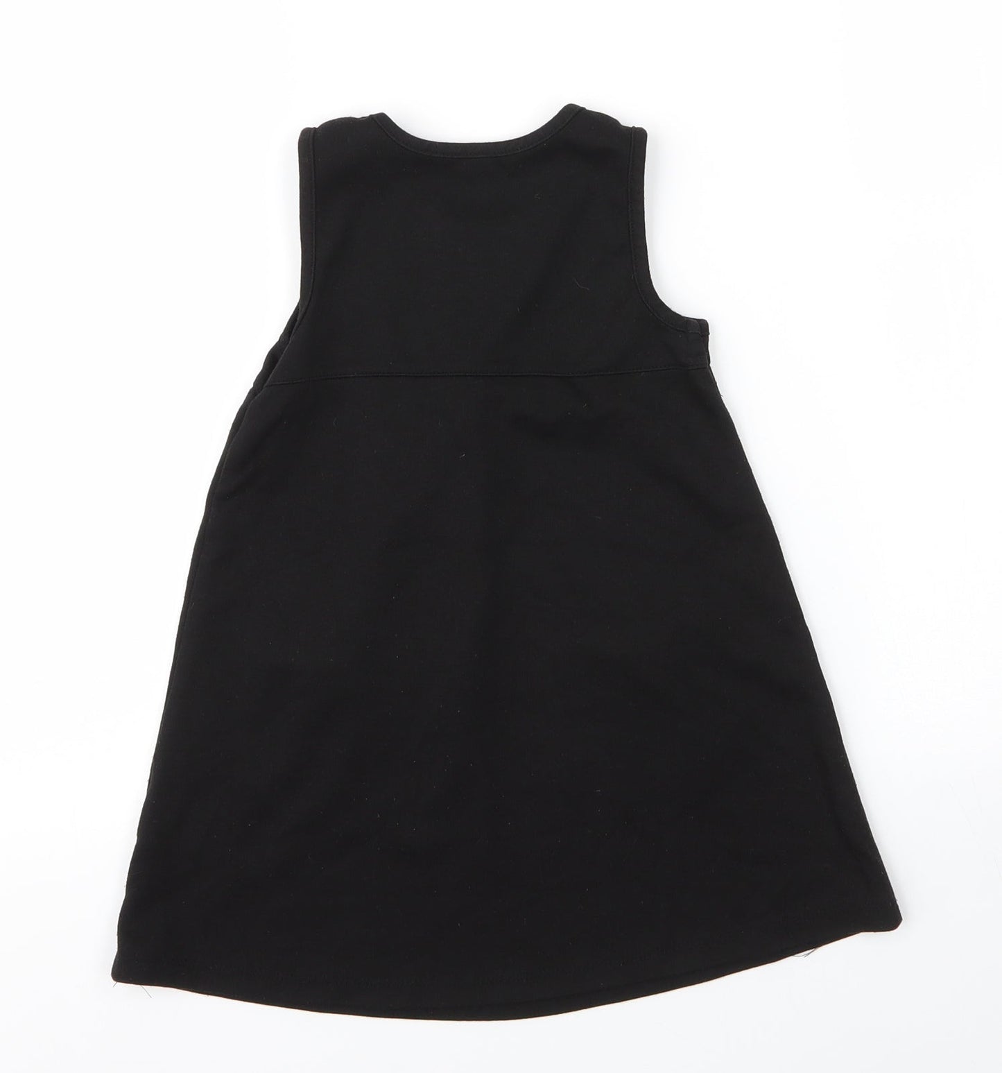Lily & Dan Girls Black  Viscose A-Line  Size 3 Years  Round Neck