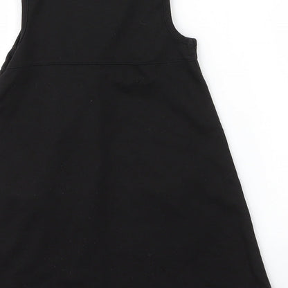 Lily & Dan Girls Black  Viscose A-Line  Size 3 Years  Round Neck