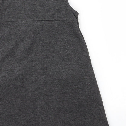 Lily & Dan Girls Grey  Viscose A-Line  Size 3 Years  Round Neck