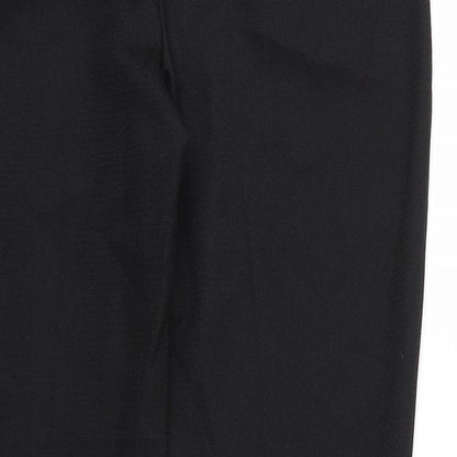 Dorothy Perkins Womens Black  Polyester Carrot Trousers Size 10 L27 in Regular Zip
