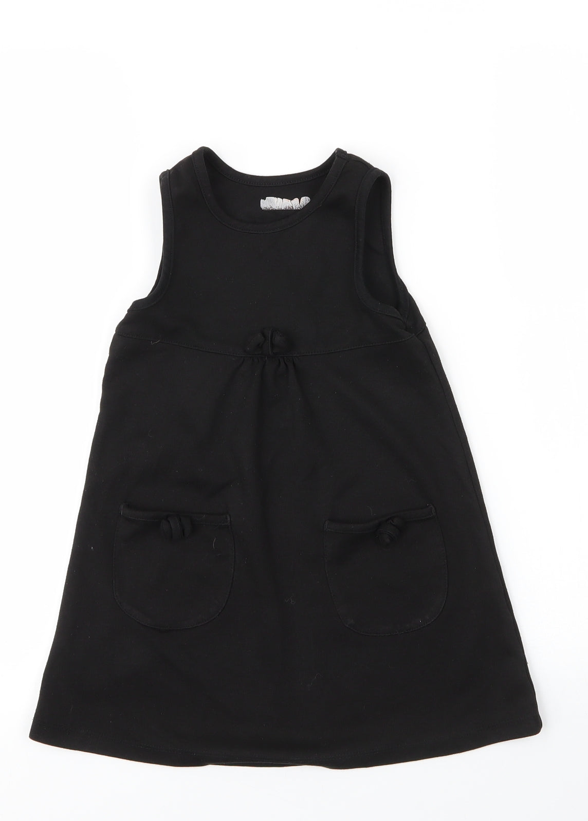 Lily & Dan Girls Black  Viscose A-Line  Size 3 Years  Round Neck