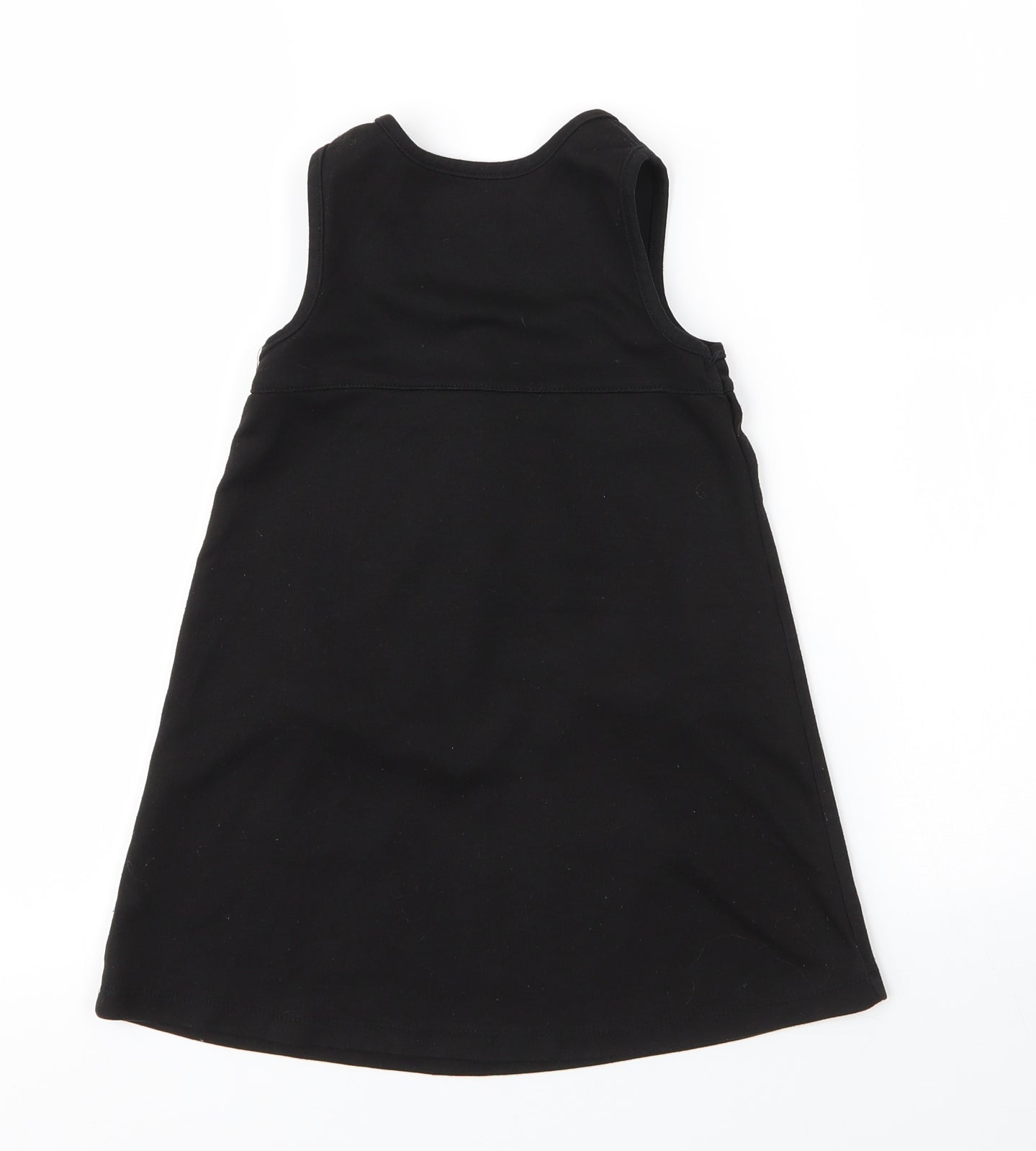 Lily & Dan Girls Black  Viscose A-Line  Size 3 Years  Round Neck