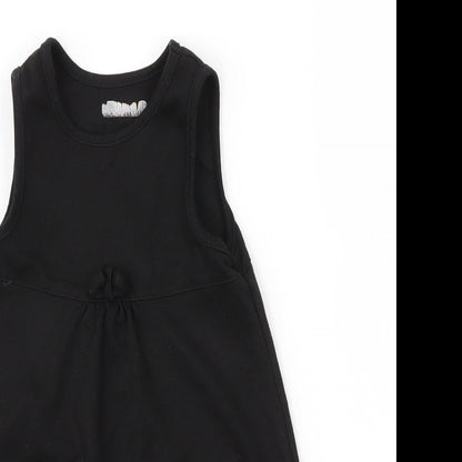 Lily & Dan Girls Black  Viscose A-Line  Size 3 Years  Round Neck