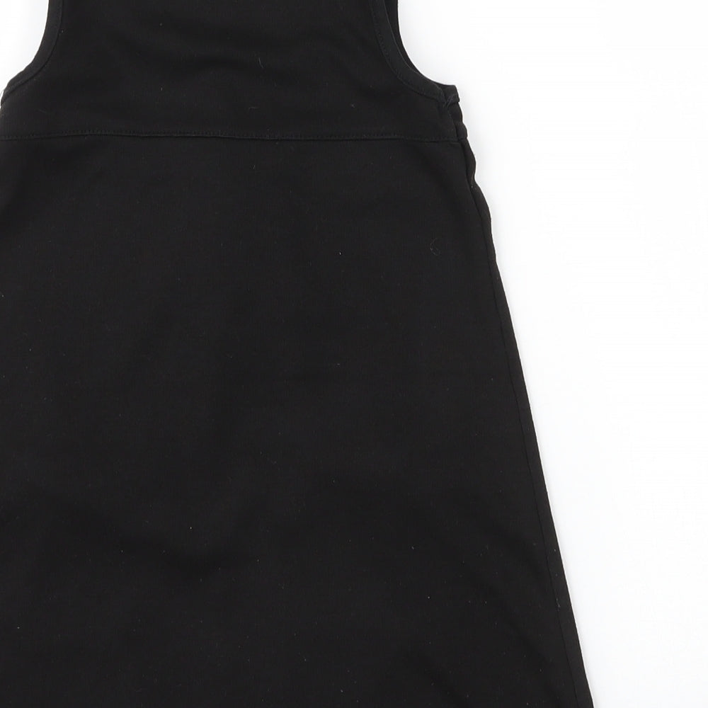 Lily & Dan Girls Black  Viscose A-Line  Size 3 Years  Round Neck