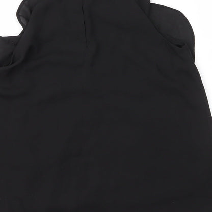 Matalan Girls Black  Polyester Basic Blouse Size 11 Years Round Neck