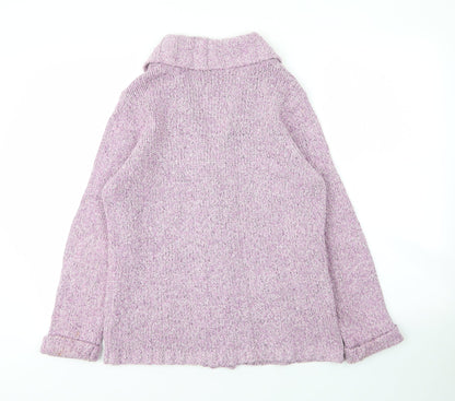 Womens UK Size S BM Purple Cardigan Jumper