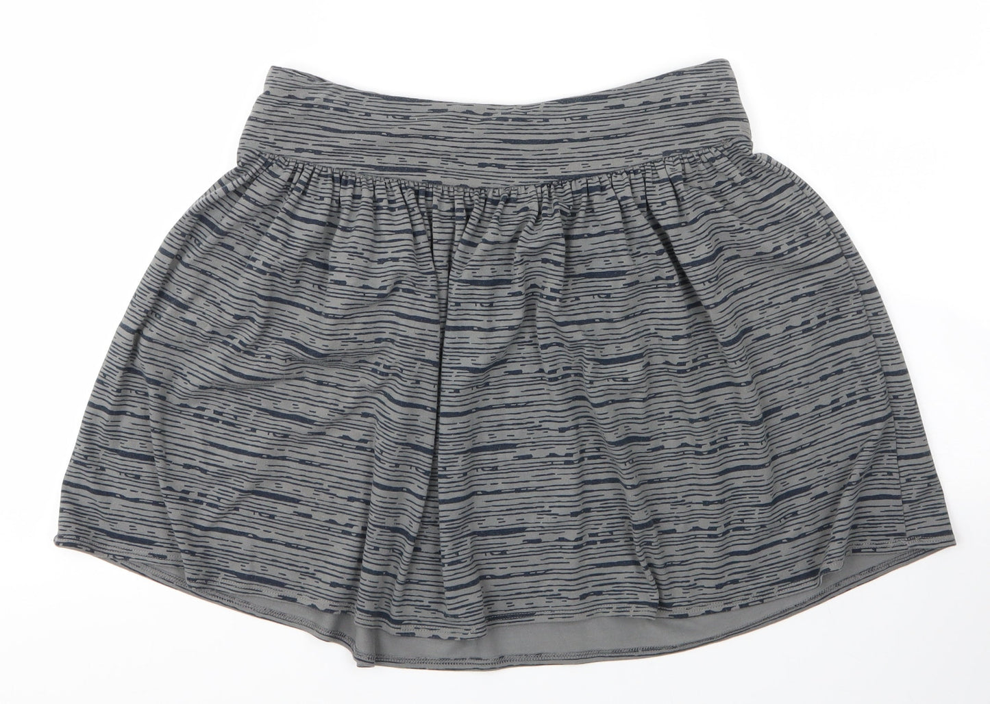 Gap Womens Grey Striped Polyester A-Line Skirt Size S