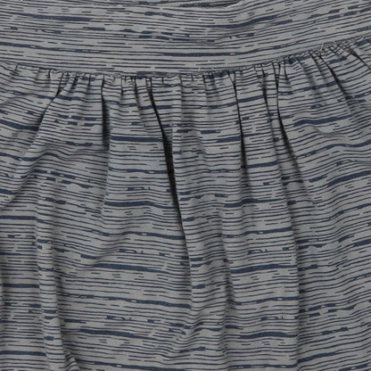 Gap Womens Grey Striped Polyester A-Line Skirt Size S
