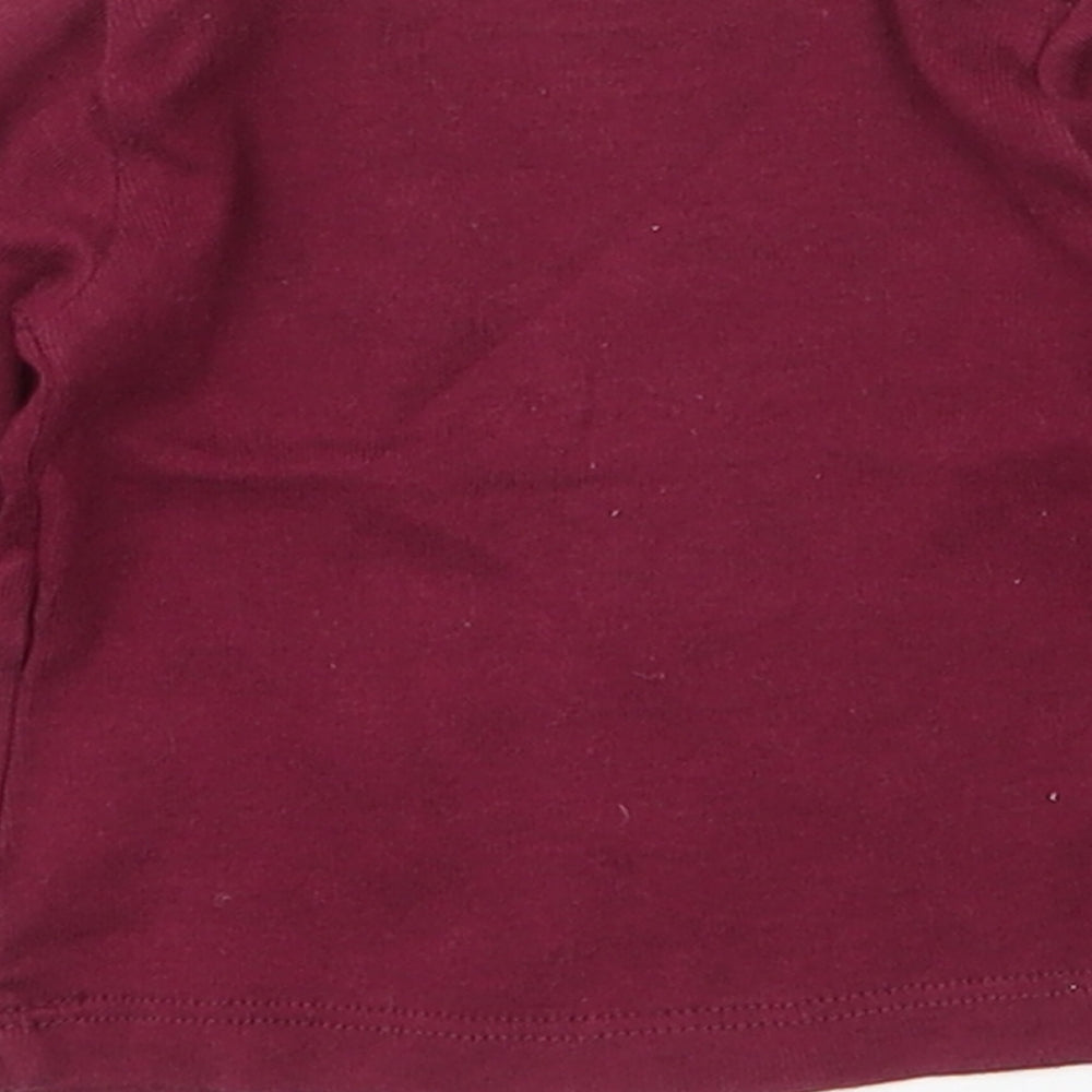 H&M Baby Purple  Cotton Basic T-Shirt Size 0-3 Months Round Neck