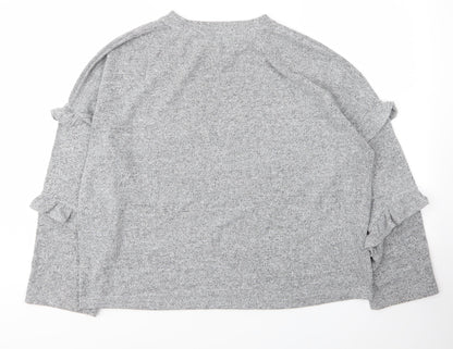 Womens UK Size 16 Dorothy Perkins Grey Pullover Jumper