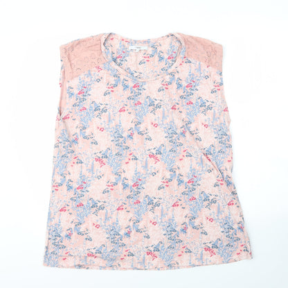 Womens UK Size 18 NEXT Pink Basic Blouse