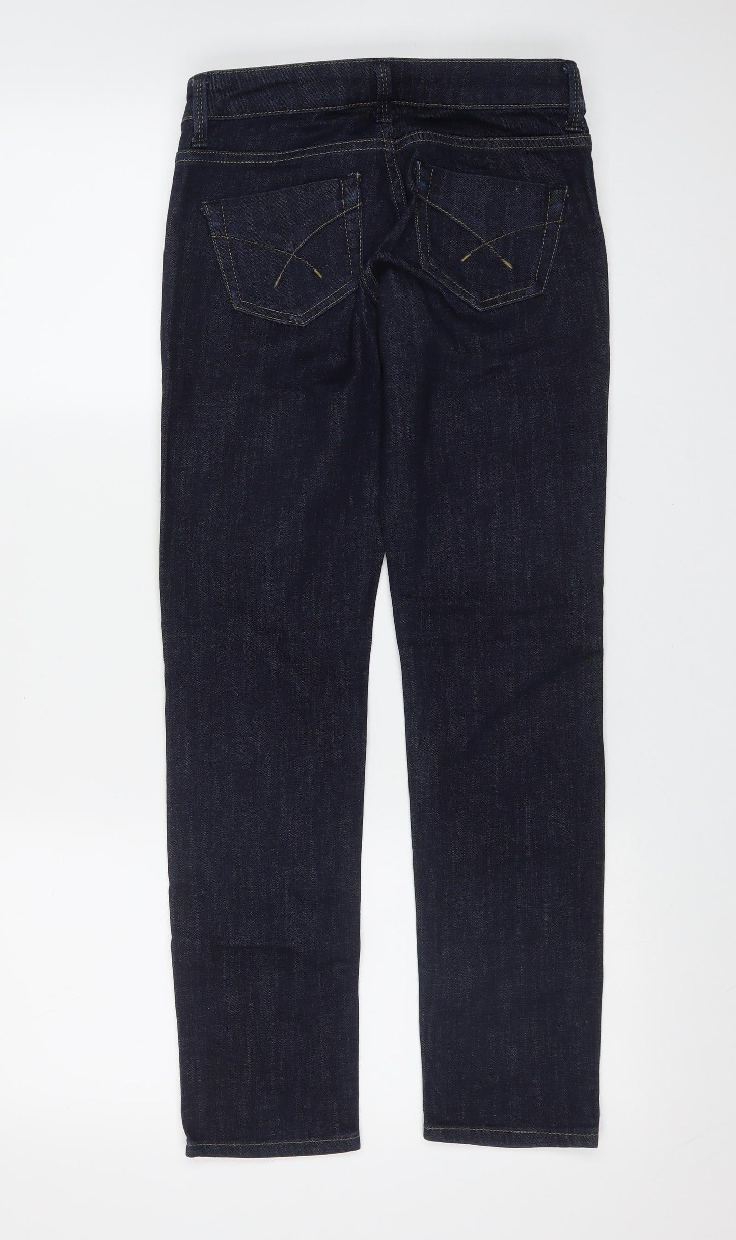 Womens UK Size 25 in Marks and Spencer Regular Fit Straight Blue Jeans