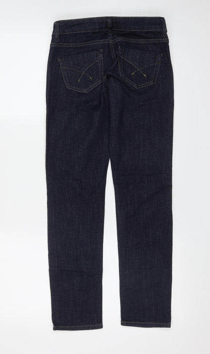 Womens UK Size 25 in Marks and Spencer Regular Fit Straight Blue Jeans