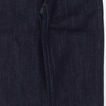 Womens UK Size 25 in Marks and Spencer Regular Fit Straight Blue Jeans