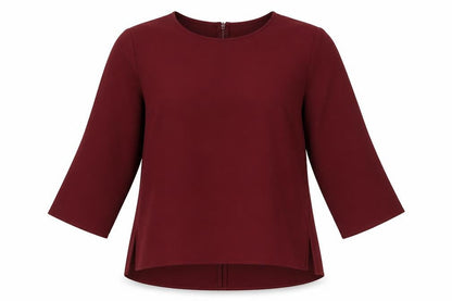Womens UK Size 6 Topshop Red Basic Blouse