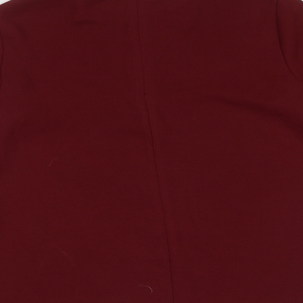 Womens UK Size 6 Topshop Red Basic Blouse