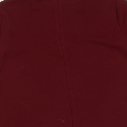 Womens UK Size 6 Topshop Red Basic Blouse