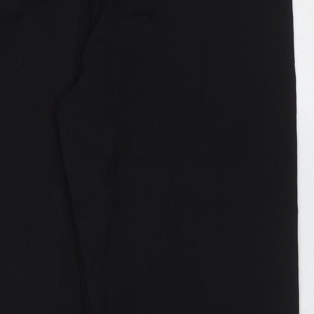 BM Womens Black  Polyester Trousers  Size 14 L27 in Regular
