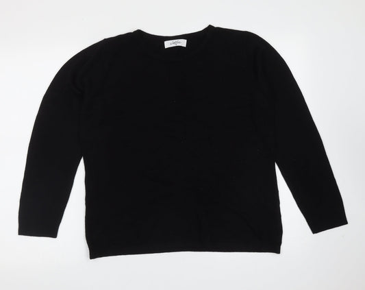 Womens UK Size 18 Classic Black Pullover Jumper