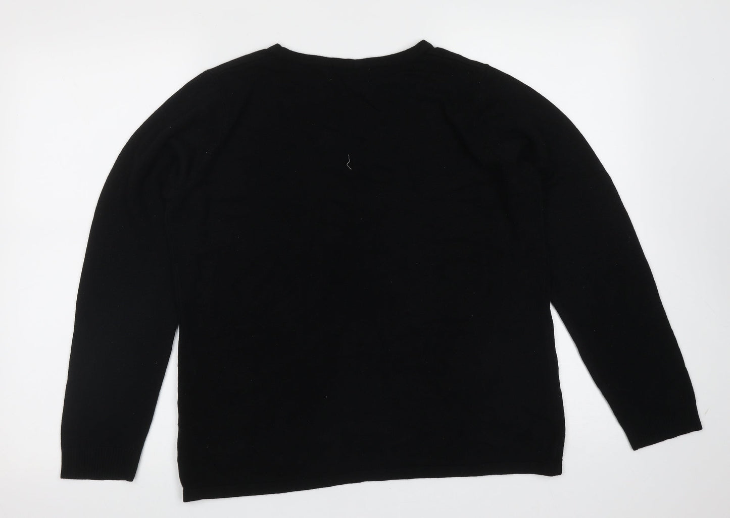 Womens UK Size 18 Classic Black Pullover Jumper