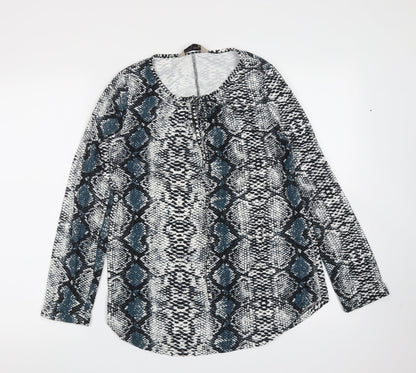 Womens UK Size S Poetic Soul Multicoloured Basic Blouse