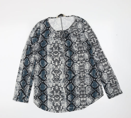 Womens UK Size S Poetic Soul Multicoloured Basic Blouse