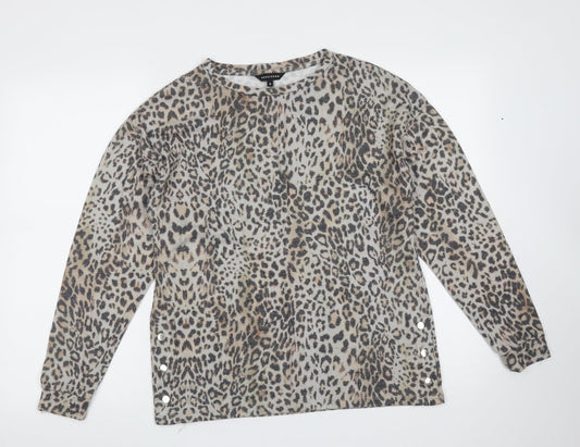 Womens UK Size 8 Peacocks Beige Pullover Jumper