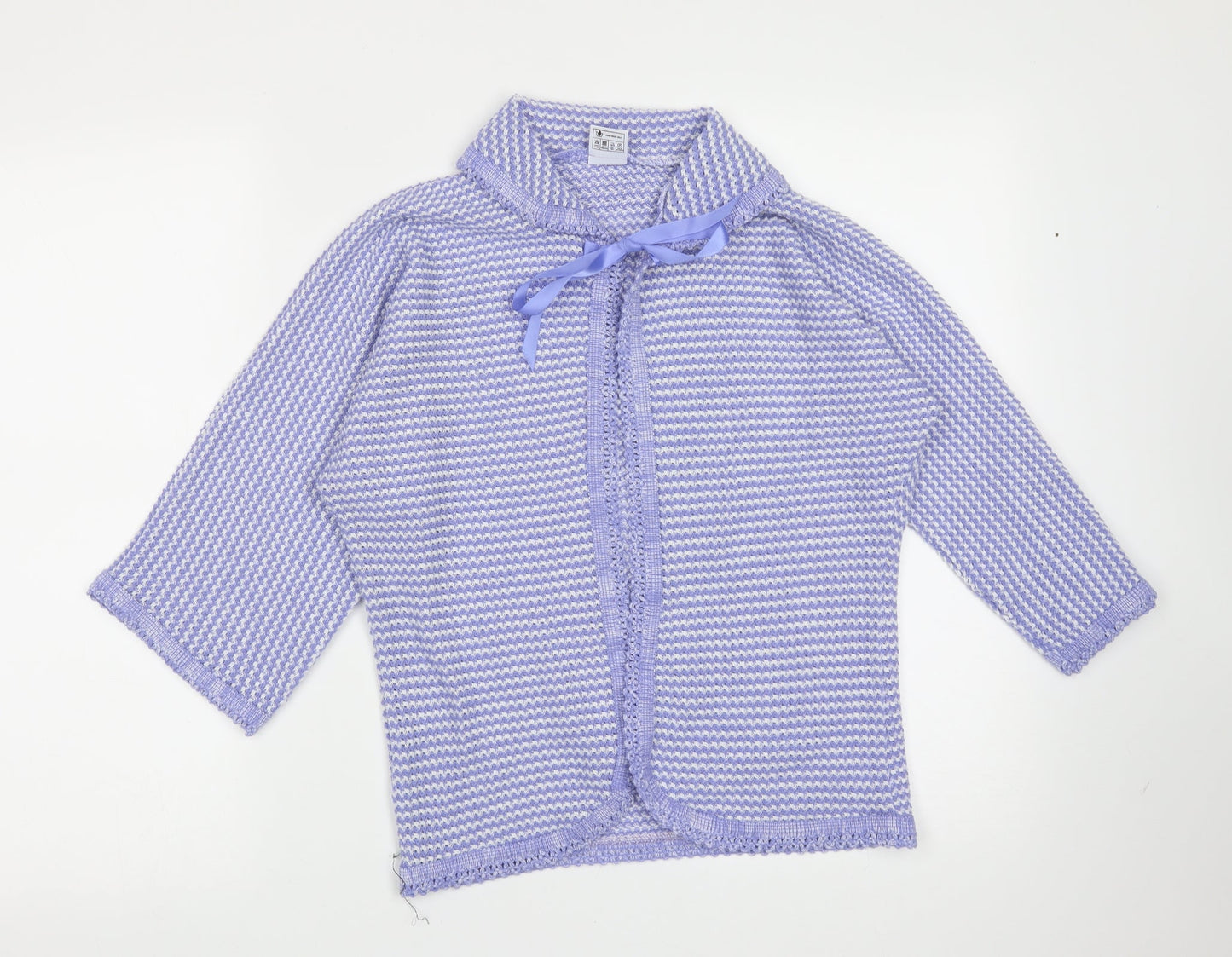 Womens UK Size M Preworn Blue Cardigan Jumper