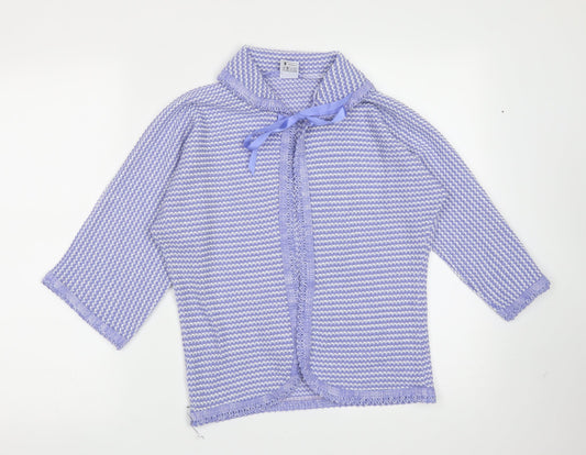 Womens UK Size M Preworn Blue Cardigan Jumper
