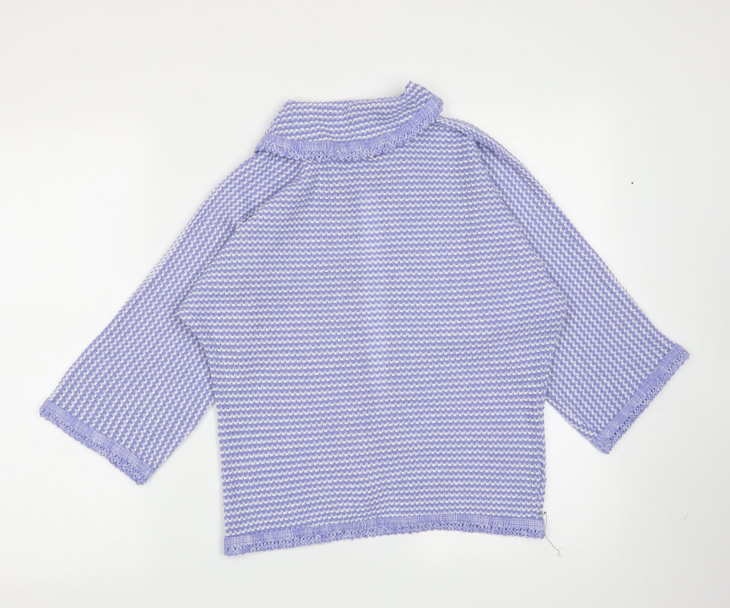 Womens UK Size M Preworn Blue Cardigan Jumper