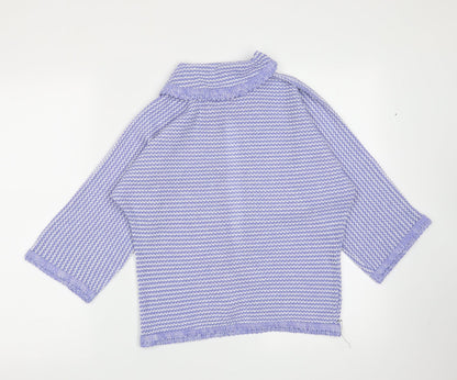 Womens UK Size M Preworn Blue Cardigan Jumper