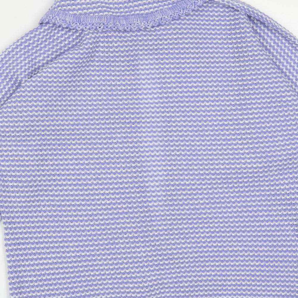 Womens UK Size M Preworn Blue Cardigan Jumper