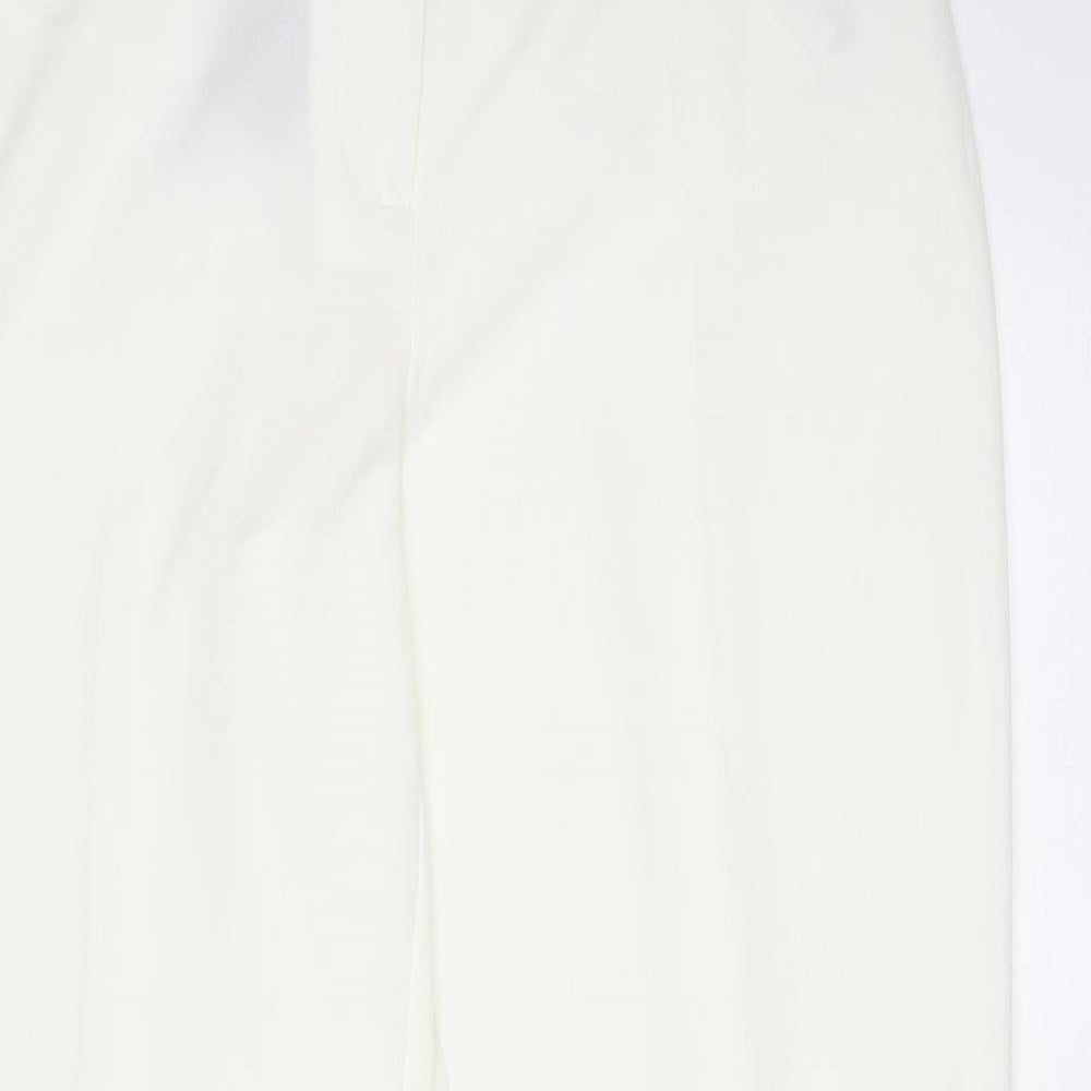 Womens UK Size 14 Debenhams Regular Fit  Ivory Trousers