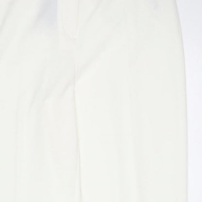 Womens UK Size 14 Debenhams Regular Fit  Ivory Trousers