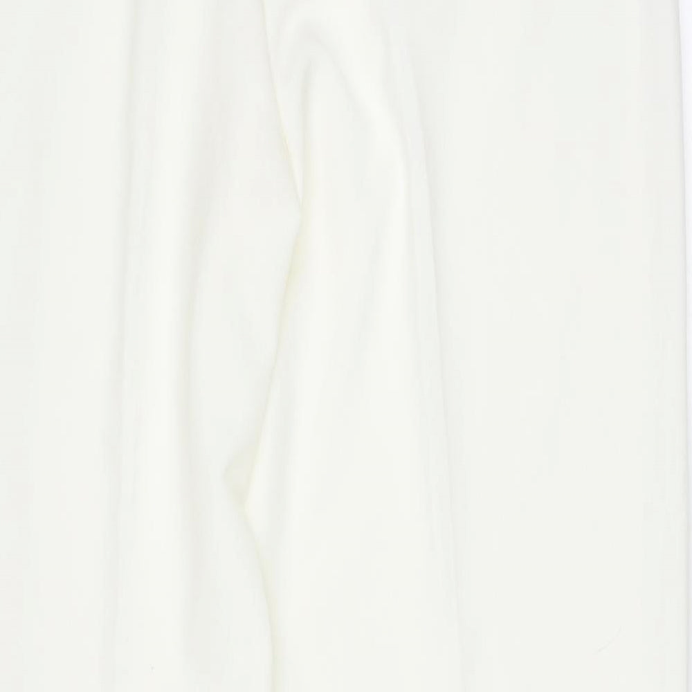Womens UK Size 14 Debenhams Regular Fit  Ivory Trousers