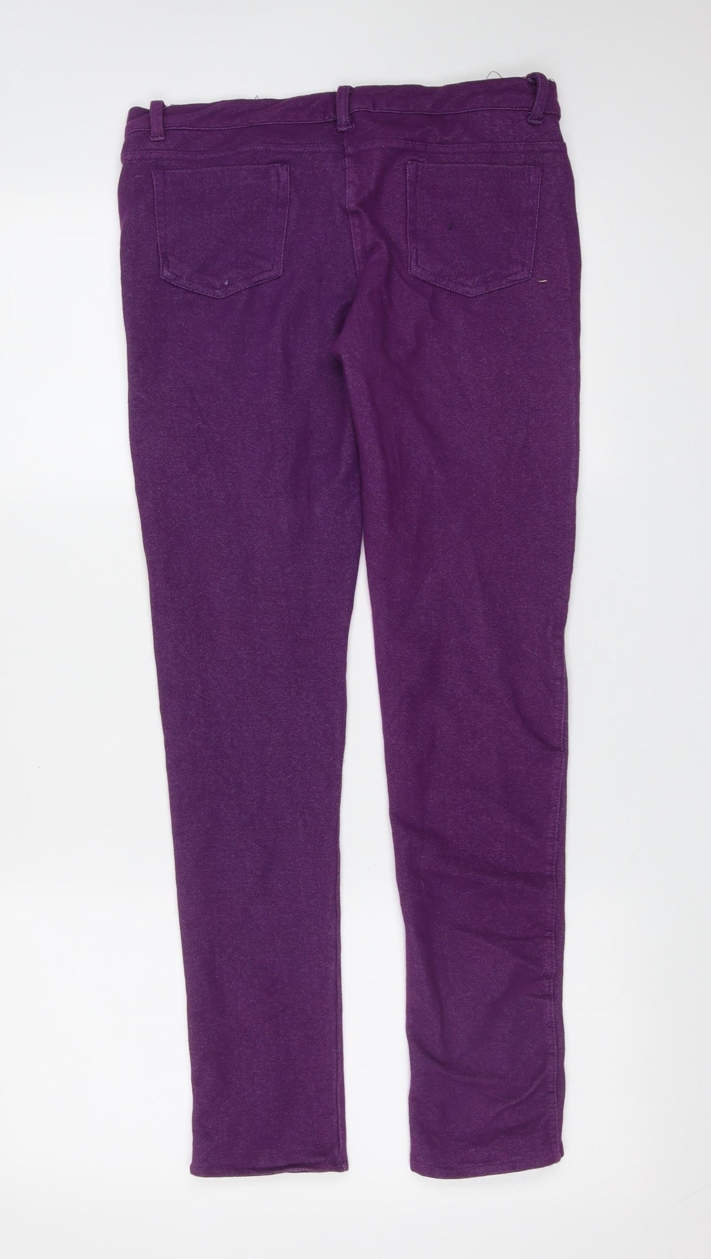 Miss 21 Womens Purple  Cotton Jegging Leggings Size 12 L31 in