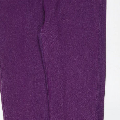 Miss 21 Womens Purple  Cotton Jegging Leggings Size 12 L31 in