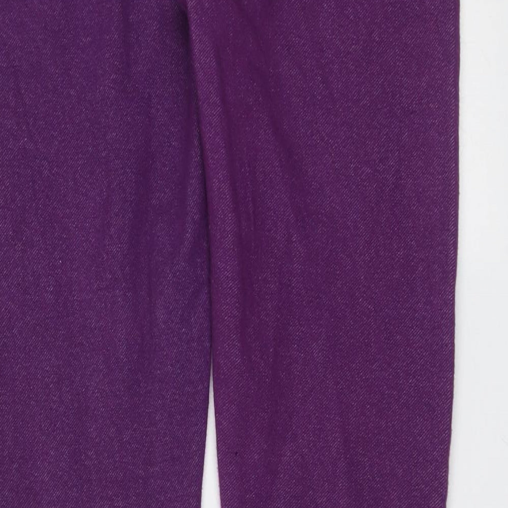 Miss 21 Womens Purple  Cotton Jegging Leggings Size 12 L31 in