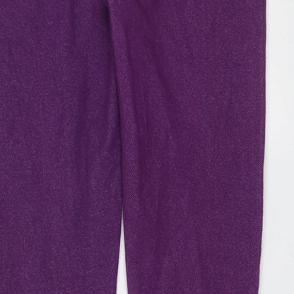 Miss 21 Womens Purple  Cotton Jegging Leggings Size 12 L31 in