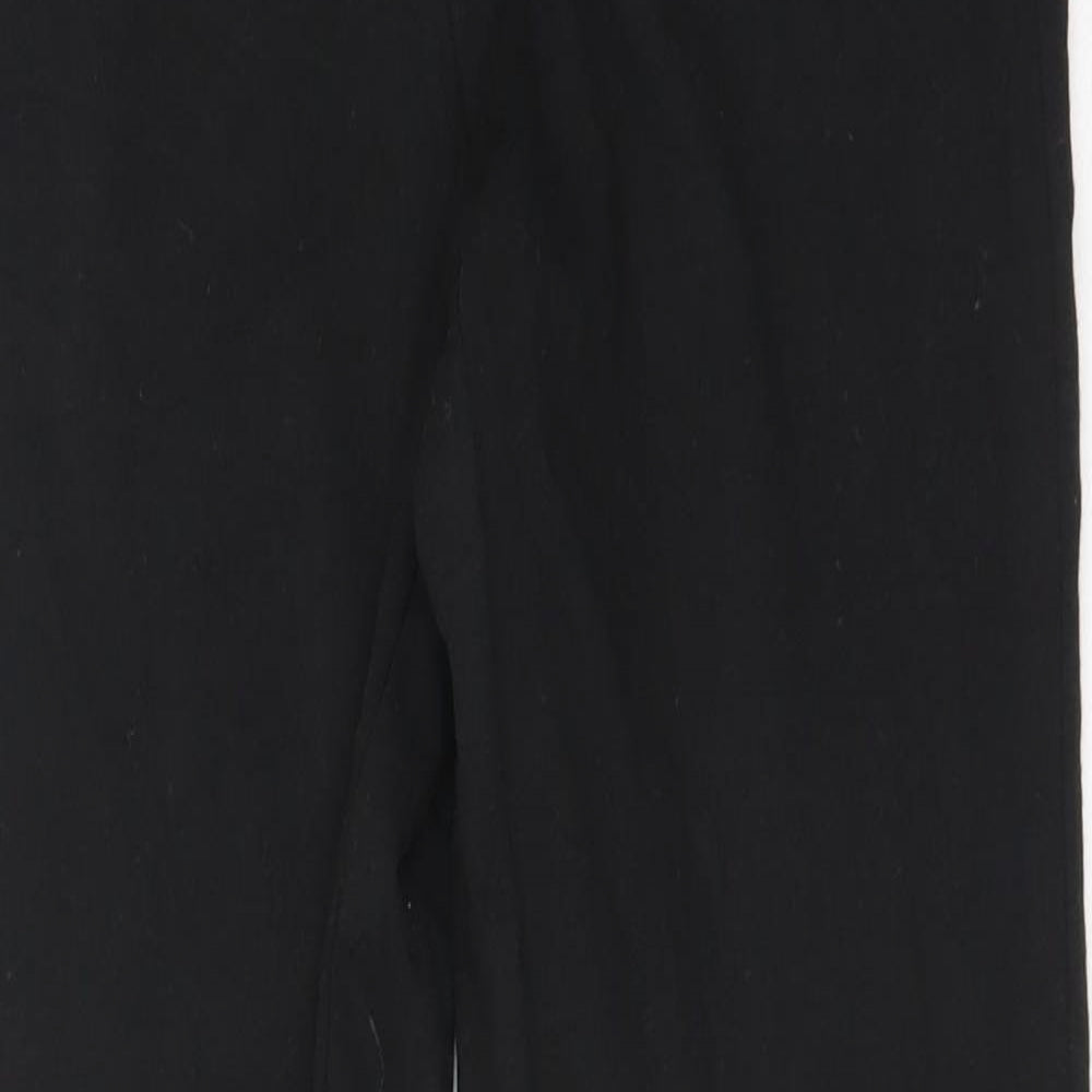 Wardrobe Womens Black  Cotton Capri Leggings Size 12 L27.5 in